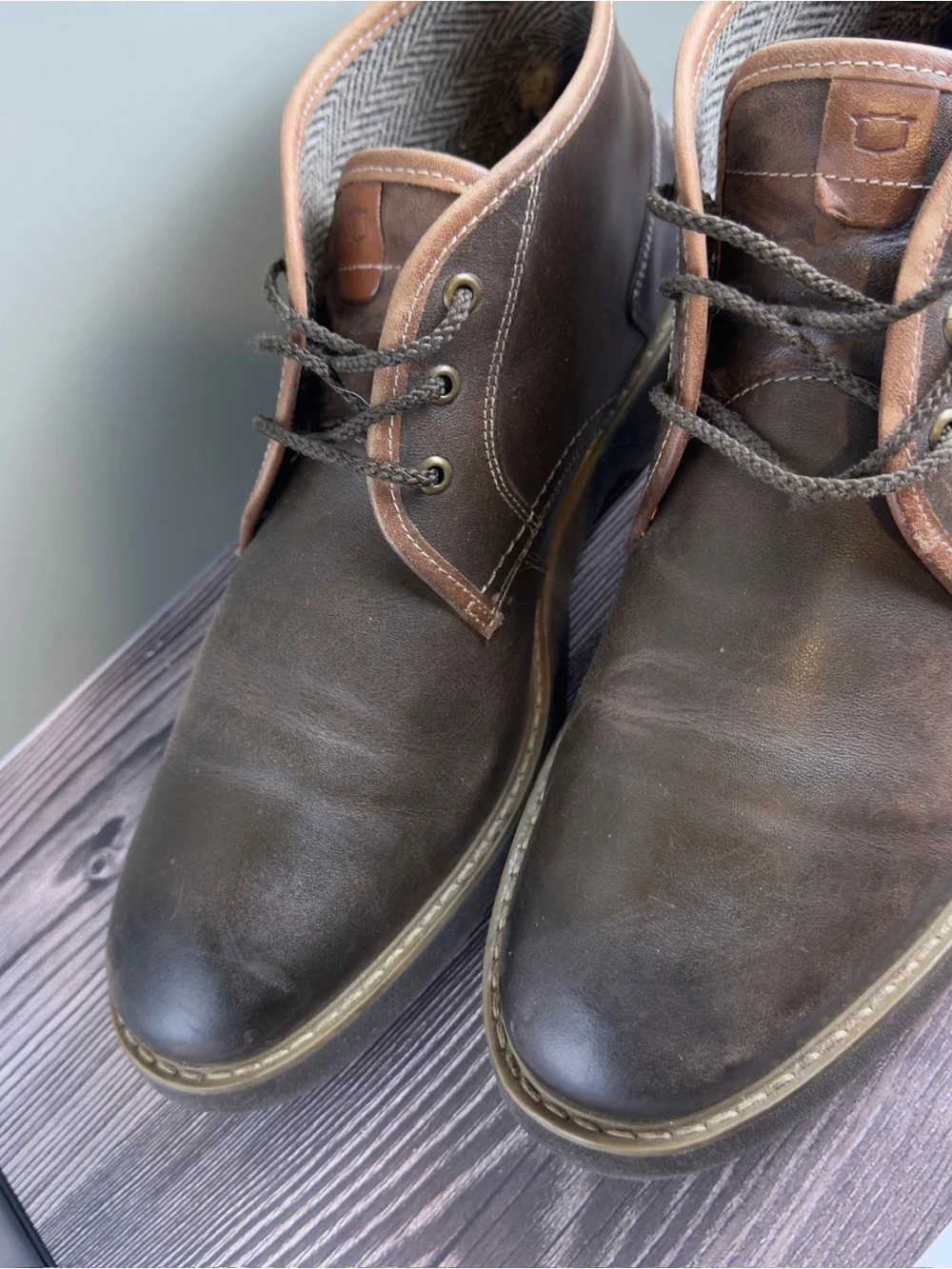 Florsheim Casey Chukka Boots Brown Leather Men’s Size 8.5 D Casual Ankle Boots w